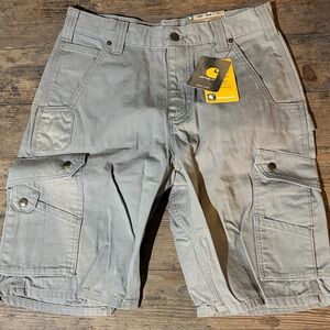 Vintage Carhartt- brand new Men's Light Gray Cargo Shorts